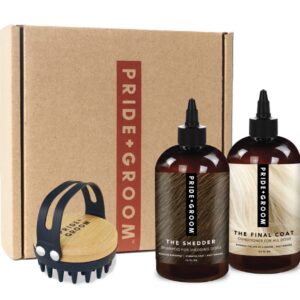 Shedding Bath Brush Grooming Kit (Order Code: GOLDENPAWPUPPIES)